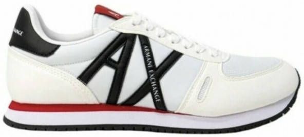 Armani Exchange Heren Sneakers Micro Suede White Heren