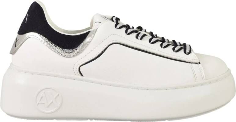 Armani Exchange Sneakers met rubberen zool White Dames