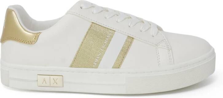 Armani Exchange Gouden Sneakers voor Vrouwen White Dames