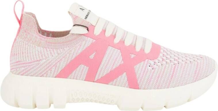 Armani Exchange Fuchsia Sneakers Comfortabel Stretch Multicolor Dames