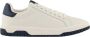 Armani Exchange Witte en blauwe lage profiel sneakers White Heren - Thumbnail 1