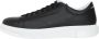 Armani Exchange Zwarte Casual Leren Sneakers voor Mannen Black Heren - Thumbnail 11