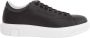 Armani Exchange Zwarte Casual Leren Sneakers voor Mannen Black Heren - Thumbnail 7