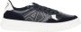 Armani Exchange Zwarte Sneakers met Suede Inzetstukken Black Heren - Thumbnail 1
