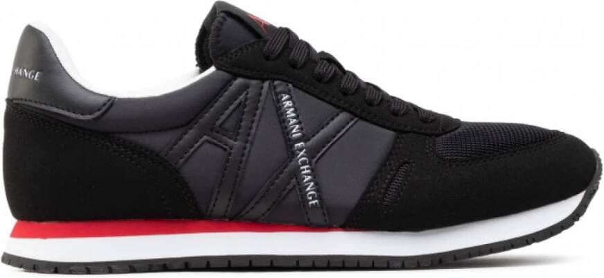 Armani Exchange Zwarte Sneakers voor Heren Black Heren
