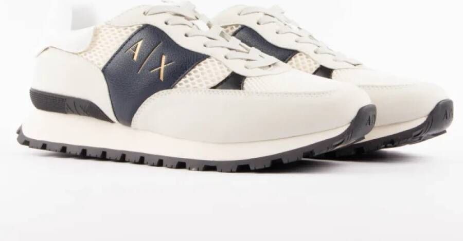 Armani Exchange Stijlvolle Leren Casual Sneakers