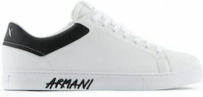 Armani Exchange Sneakers met contrastgarnering model 'ENGLISH'