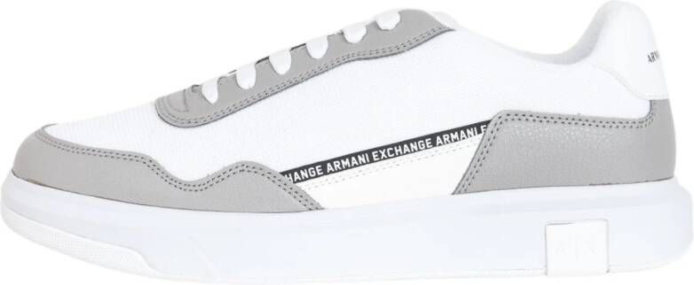 Armani Exchange Wit en Grijs Sneakers Multicolor Heren