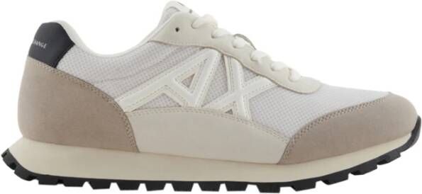 Armani Exchange Witte Bicolor Casual Sneakers