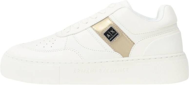 Armani Exchange Witte lage profiel sneakers lente zomer