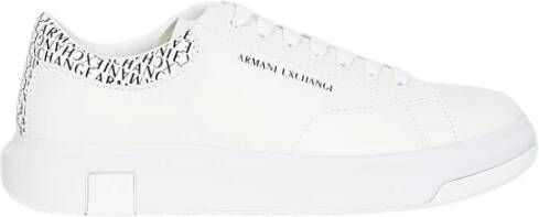 Armani Exchange Witte Lage Sneakers White Heren