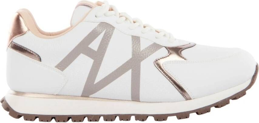 Armani Exchange Witte lage streetwear sneakers