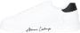 Armani Exchange Witte lage top sneakers voor dames met logo print White Dames - Thumbnail 1