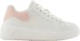 Armani Exchange Witte leren damessneakers - Thumbnail 1