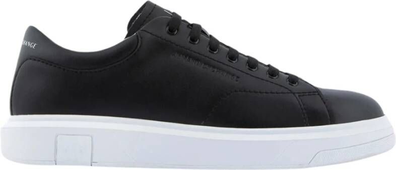 Armani Exchange Witte leren lage sneakers