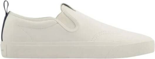 Armani Exchange Witte Leren Lage Sneakers White Heren