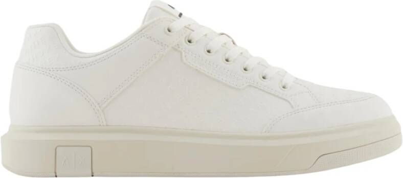 Ar i Exchange Witte Logo Patroon Lage Sneakers