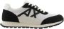 Armani Exchange Witte Logo Sneakers Eco-Suede Mesh Nylon - Thumbnail 2