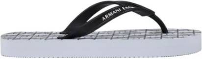 Armani Exchange Witte Rubberen Flip-Flop Sandaal