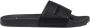 Armani Exchange Zwarte Effen Rubberen Slippers Black Heren - Thumbnail 2