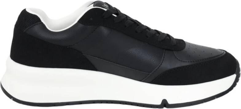 Armani Exchange Zwarte Sneakers Stijlvolle Comfortabele Schoenen Black Heren