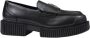 Armani Exchange Zwarte leren mocassin lente zomer collectie Black Dames - Thumbnail 2