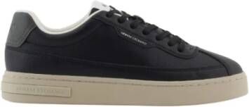 Ar i Exchange Zwarte Leren Sneakers met Logo