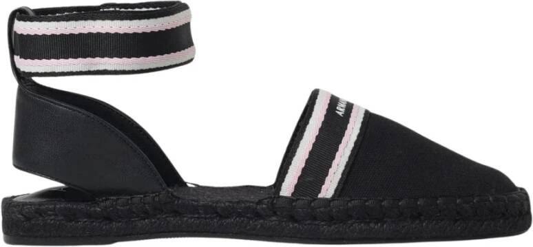 Armani Exchange Zwarte Platform Espadrilles Damesschoenen