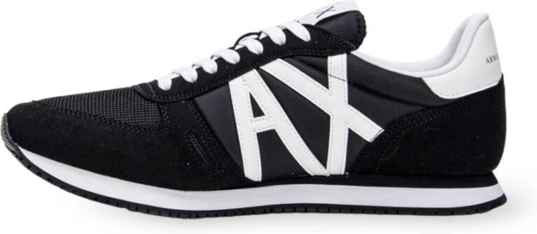 Armani Exchange Zwarte en witte hardloopschoenen Xux017 Xcc68 K489 Black Heren - Foto 15