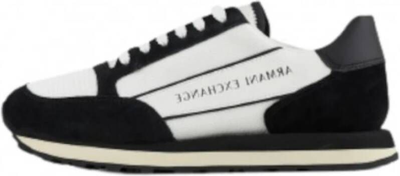 Armani Exchange Zwarte Sneakers van Technische Stof voor Heren Zwart Heren