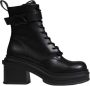 Armani Exchange Zwarte Winterlaarzen voor Dames Ronde Neus - Thumbnail 1