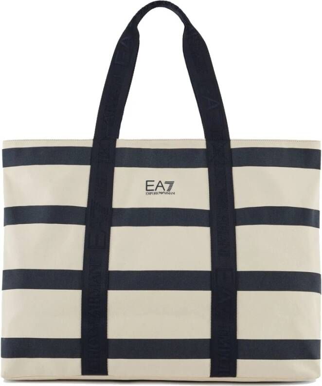 Ar i Gestreepte katoenen boodschappentas