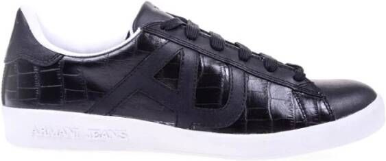 Armani Jeans Casual Sneakers voor Mannen en Vrouwen Black Heren