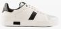 Armani Exchange Stijlvolle Leren Sneakers met Metallic Details White Dames - Thumbnail 1