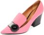 Armani Lakleren schoen in Camelia Perla Zwart - Thumbnail 1