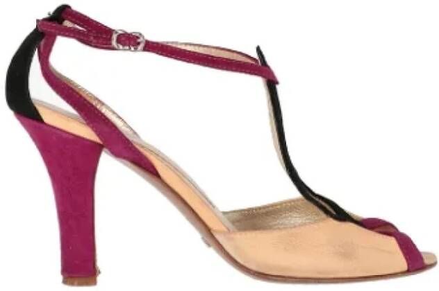 Armani Pre-owned Leather sandals Multicolor Dames