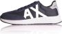 Armani Exchange Sneakers met Ronde Neus en Rubberen Zool Blue Heren - Thumbnail 12