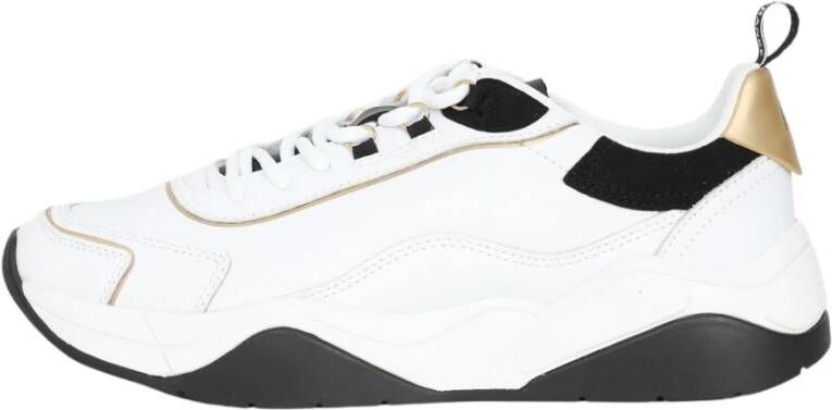 Emporio Armani Sneakers met contrastprofielen White Dames