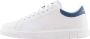 Armani Exchange Witte Leren Sneakers Venice Stijl White Heren - Thumbnail 9