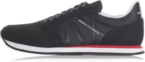 Armani Exchange Zwarte en witte hardloopschoenen Xux017 Xcc68 K489 Black Heren - Foto 19