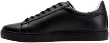 Armani Exchange Zwarte casual lage profiel sneakers met logo Black Heren