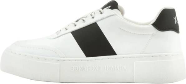 Armani Witte Sneakers met Logo Band Wit Dames