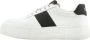 Armani Exchange Elegante Damessneakers met Zwarte Accenten White Dames - Thumbnail 1