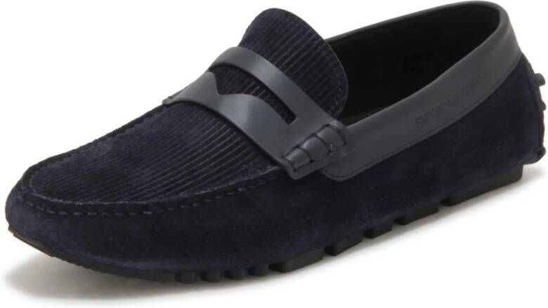 Ar i X4B152 Xr350 Multi-striped Suede Driving Loafers