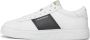 Emporio Armani Witte Leren Sneakers met Gestreept Detail White Heren - Thumbnail 15