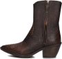 A.s.98 B84205 Enkellaarsjes Enkelboots met rits Dames Bruin - Thumbnail 2