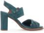 A.s.98 Klassieke leren sandalen Smaragd - Thumbnail 1