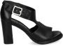 A.s.98 Klassieke Leren Sandalen Zwart - Thumbnail 1