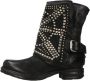 A.s.98 Studded Enkellaarzen Black Dames - Thumbnail 2