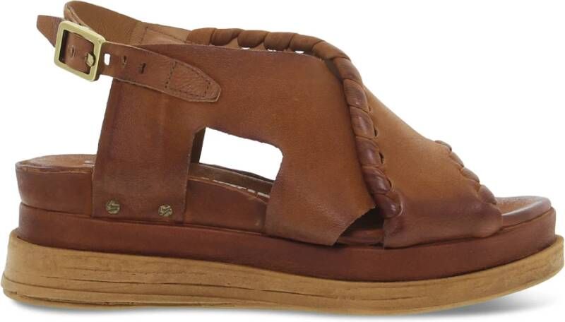 A.s.98 Wedges Brown Dames